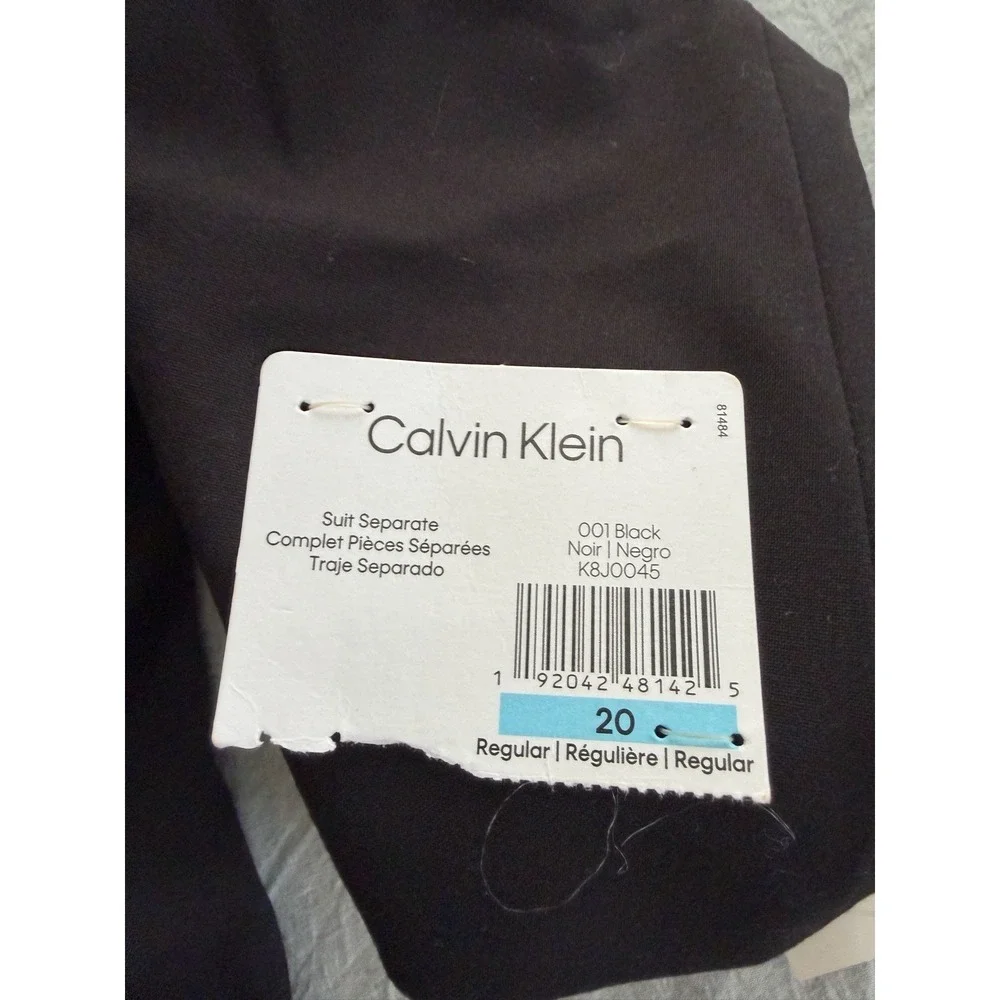 Calvin Klein Boys 20R Black Suit Jacket Blazer New With Tags Formal Classic